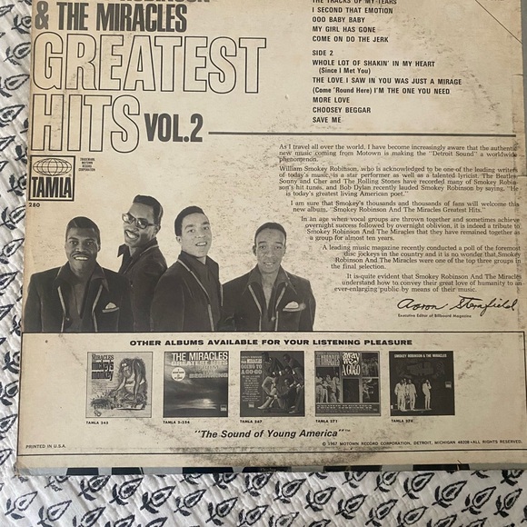 Smokey Robinson & The Miracles - Picture 5 of 5